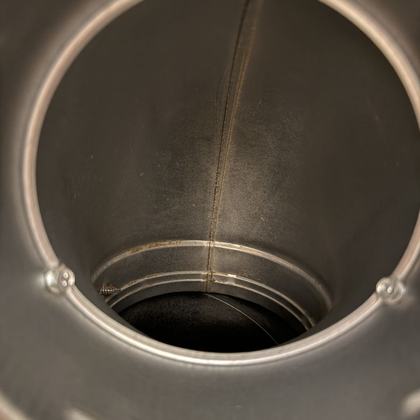 Ventilationskanal efter rens